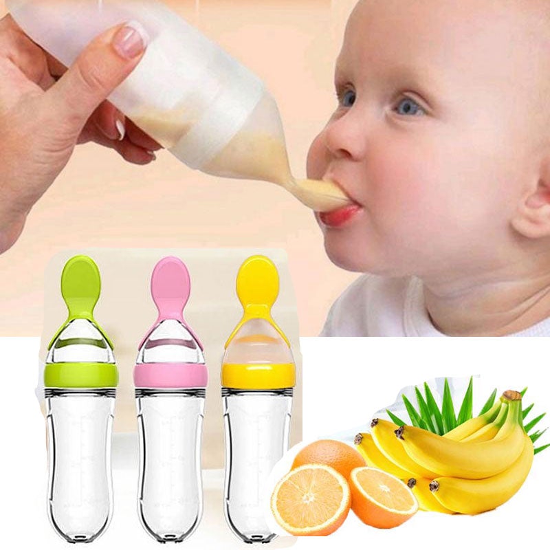 Biberon avec cuillère pour nouveau-né | EasyBottle™ - Bibounet